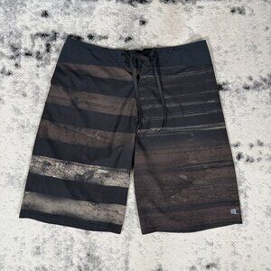Y2K Oakley Forest Wood Board Shorts